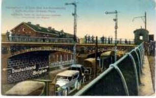 Eisenbahnbrücke an der deutsch-belgischen Grenze