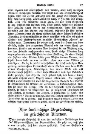 Ihre kunstmäßige Begründung im griechischen Altertum.