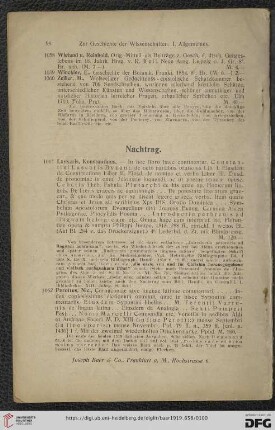 Nachtrag (Nr. 1061 - 1062)