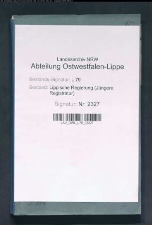 Gewerbliche Verhandlungen in der Stadt Salzuflen, Band 1