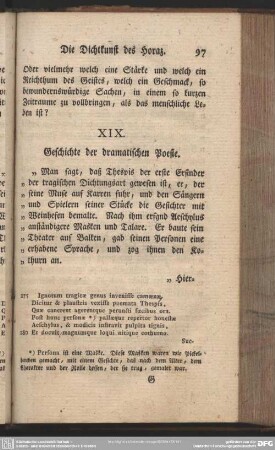 XIX. Geschichte der dramatischen Poesie