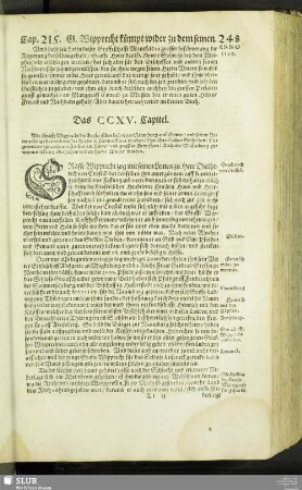 Das CCXV. Capitel