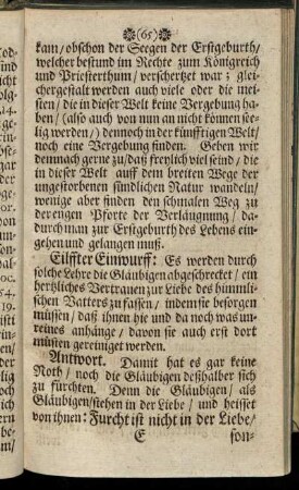 Eilffter Einwurff. - Zwey und zwantzigster Einwurff.