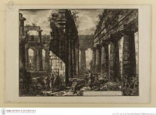 Innenansicht des Neptunstempels in Paestum