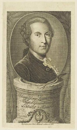 Bildnis des Johann George Zimmermann