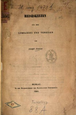 Reiseskizzen aus der Lombardei und Venetien