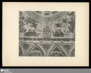 Deckengemälde eines Saals (Palast Costabili, Ferrara) - unbekannter Meister