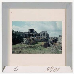 Monte Gargano: Ruinen des Normannenkastells (Foto 1965)