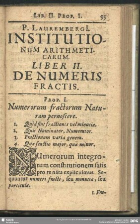 Liber II. De Numeris Fractis