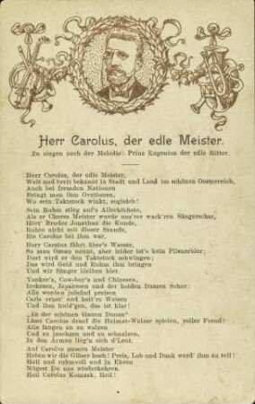 Herr Carolus, der edle Meister.