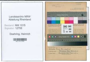 Entnazifizierung Heinrich Doehring , geb. 25.06.1922 (Bote)