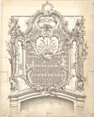 Gmelin, Leopold; Sammlung Gmelin: Handzeichnungen - Folio 3 - Dekoration (Ansicht)