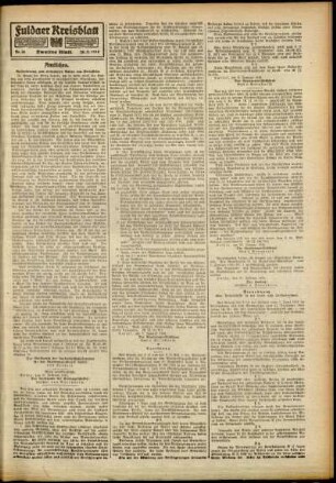 Zweite Ausgabe vom Donnerstag, den 28. Februar 1918.