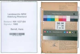 Entnazifizierung Hans Berndt , geb. 25.08.1908 (Stadtrechtsrat)