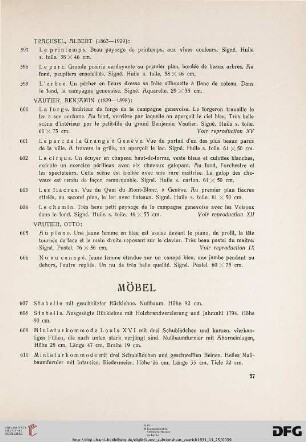 Möbel (Nr. 607-739)