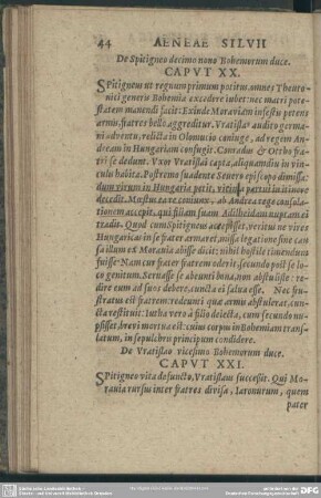 Caput XXI. De Vratislao vicesimo Bohemorum duce