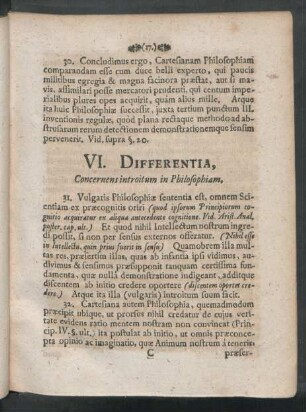VI. - X. Differentia.
