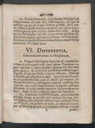 VI. - X. Differentia.