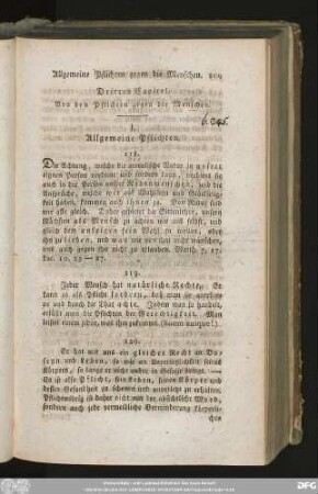 Drittes Capitel. Von den Pflichten gegen die Menschen.