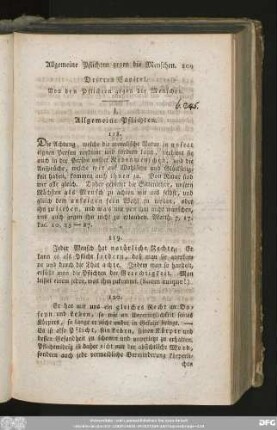 Drittes Capitel. Von den Pflichten gegen die Menschen.