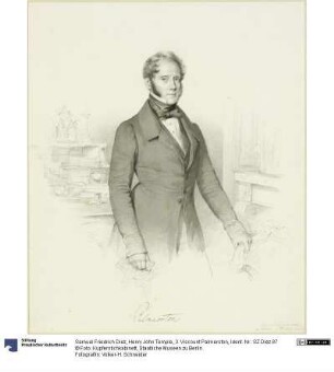 Henry John Temple, 3. Viscount Palmerston