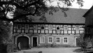 Wilsdruff-Grund. Hintere Mühle oder Obermühle, auch Erlersche Mühle, Ansicht