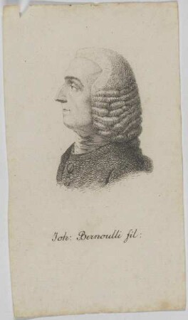 Bildnis des Joh. Bernoulli