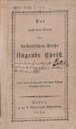 Der nach dem Sinne der katholischen Kirche singende Christ