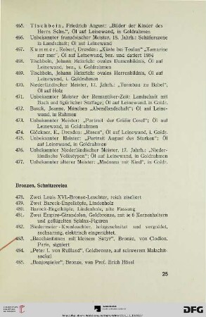 Bronzen, Schnitzereien (Nr. 478-508)