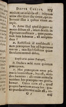 153-160, Explicatio quinti Praecepti; Explicatio ...