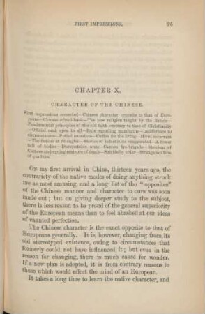 Chapter X. Character of the Chinese