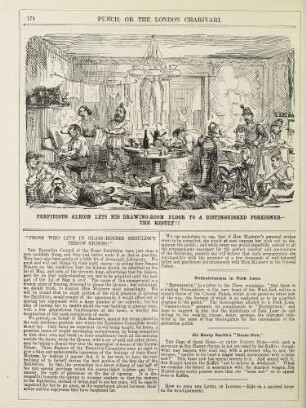 Perfidious Albion lets his drawing-room floor to a distinguished foreigner - the result