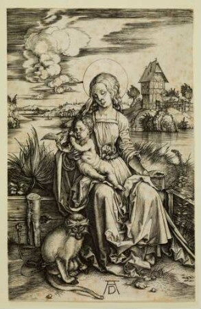 Maria mit der Meerkatze