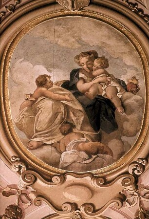 Evangelisten und Tugenden