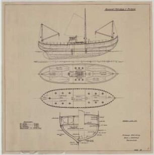 Spezial-Fahrzeug für Fischerei, Maßstab 1:100, Schlichting-Werft, Travemünde