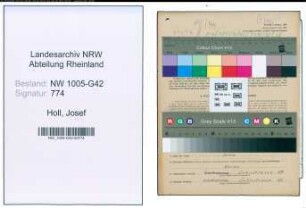 Entnazifizierung Josef Holl , geb. 15.02.1896 (Kassierer)