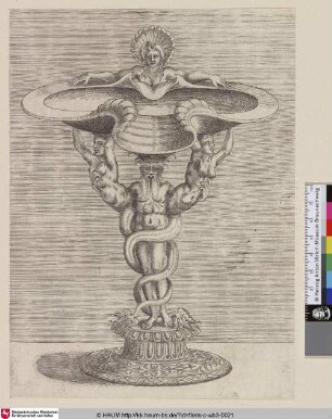 [Nautiluspokal; Can formed from shell, Nautilus Cup]