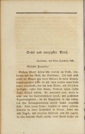 Sechs und vierzigster Brief.