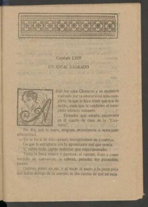 Capítulo LXIII - Un ideal sagrado