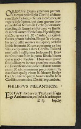 Philippus Melanthon.