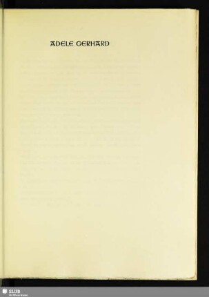 Adele Gerhard