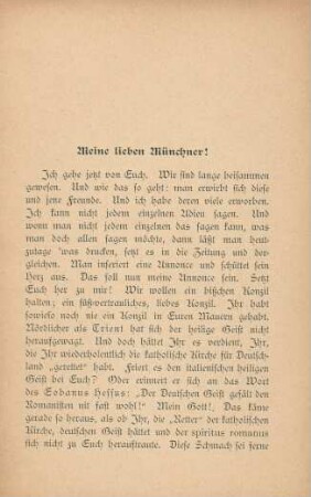 Meine lieben Münchner!
