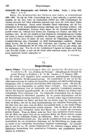 190-192, VI. Besprechungen