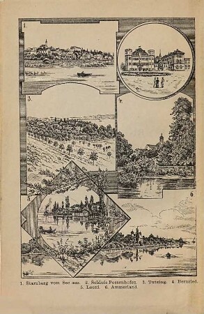 Der Starnberger See und seine Umgebung : Mit 1 Übersichtskt., (Panorama u. Ill.)