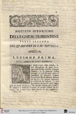 Lezione prima