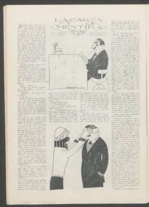La carta y la mentira : Ilustraciones de Villarnobo