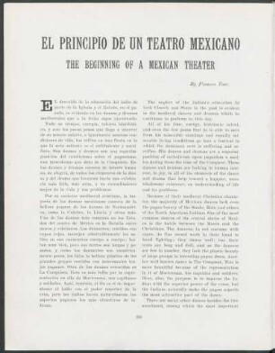 El principio de un teatro mexicano