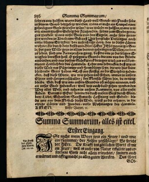 856-869, Summa Summarum, alles ist eitel