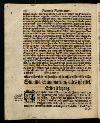 856-869, Summa Summarum, alles ist eitel