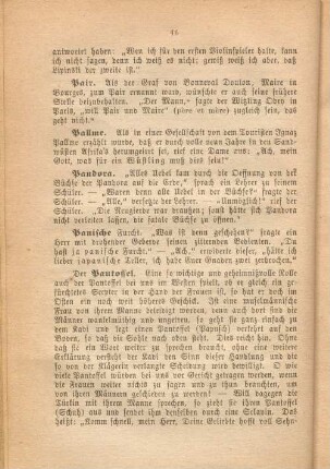 Der Pantoffel.